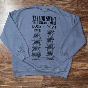 Taylor Swift Eras Tour Blue Crewneck